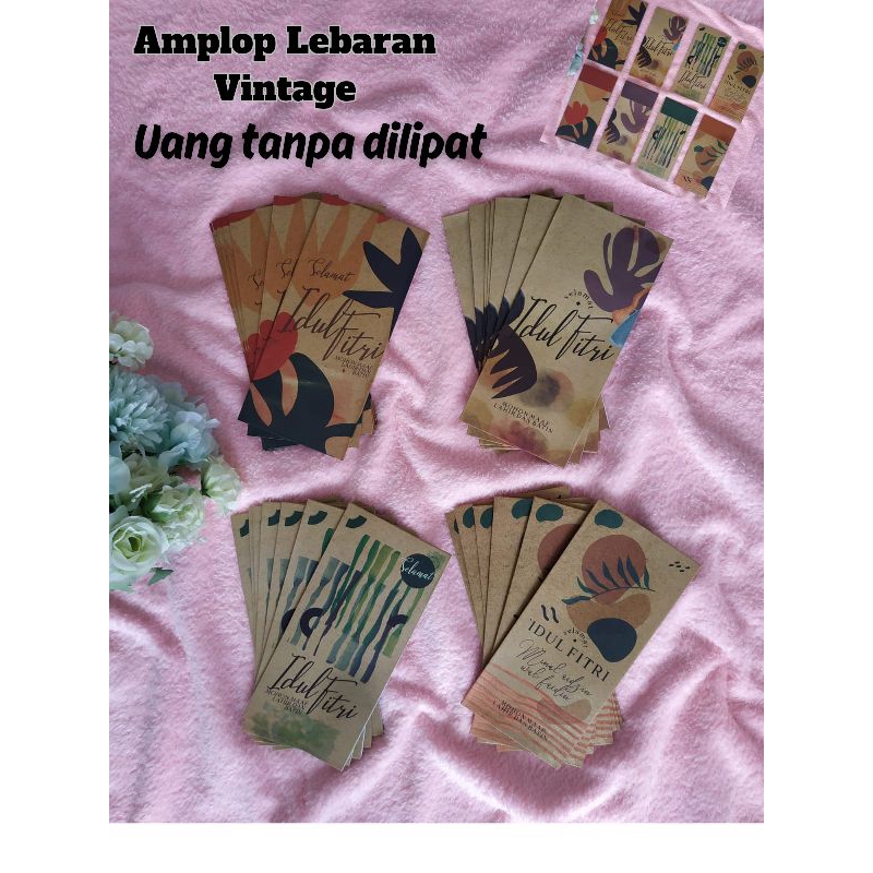 

(READY! LANGSUNG KIRIM) UANG TIDAK DILIPAT . AMPLOP LEBARAN PREMIUM VINTAGE TEBAL VIRAL. 1 PAX ISI 10