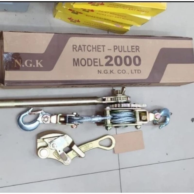 Ratchet puller 2 ton NGK / track tang + kodokan wire grip ratchet