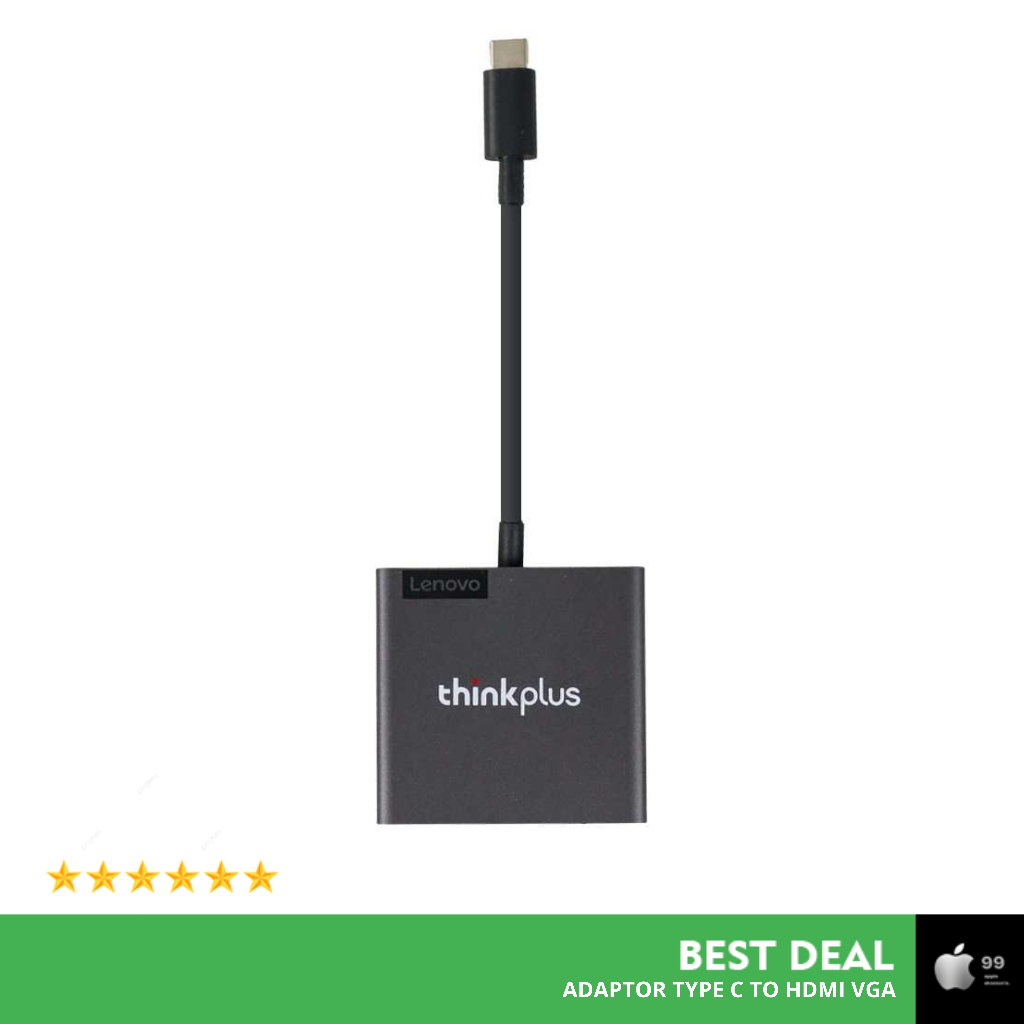 Kabel Adaptor Converter USB Type C to HDMI 4K VGA Macbook Mac mini