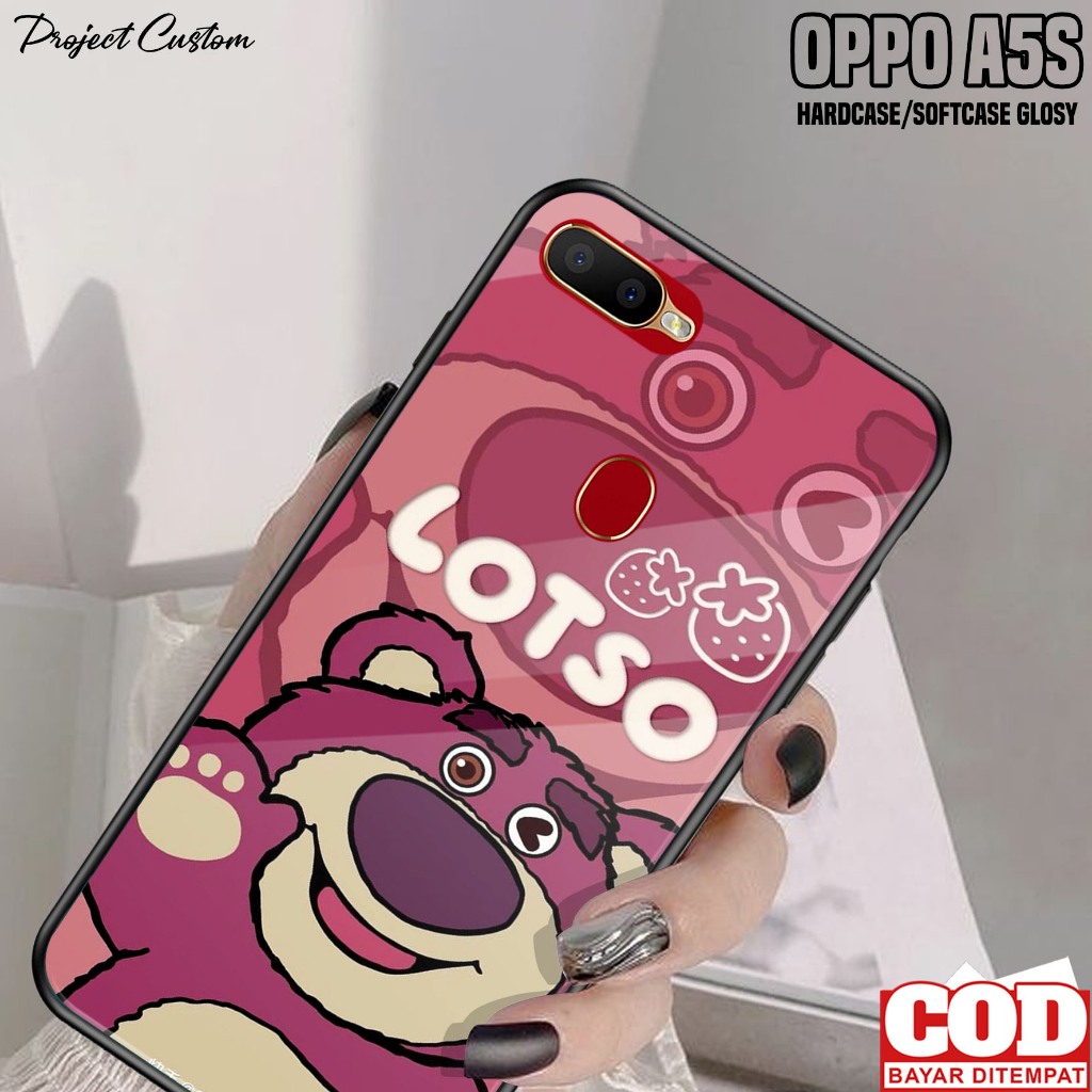 Case Oppo A5S - Casing Hp Oppo A5S Motif ( LOTSO ) - Softcase Glass Kaca - Kondom Hp - Cassing - Pel