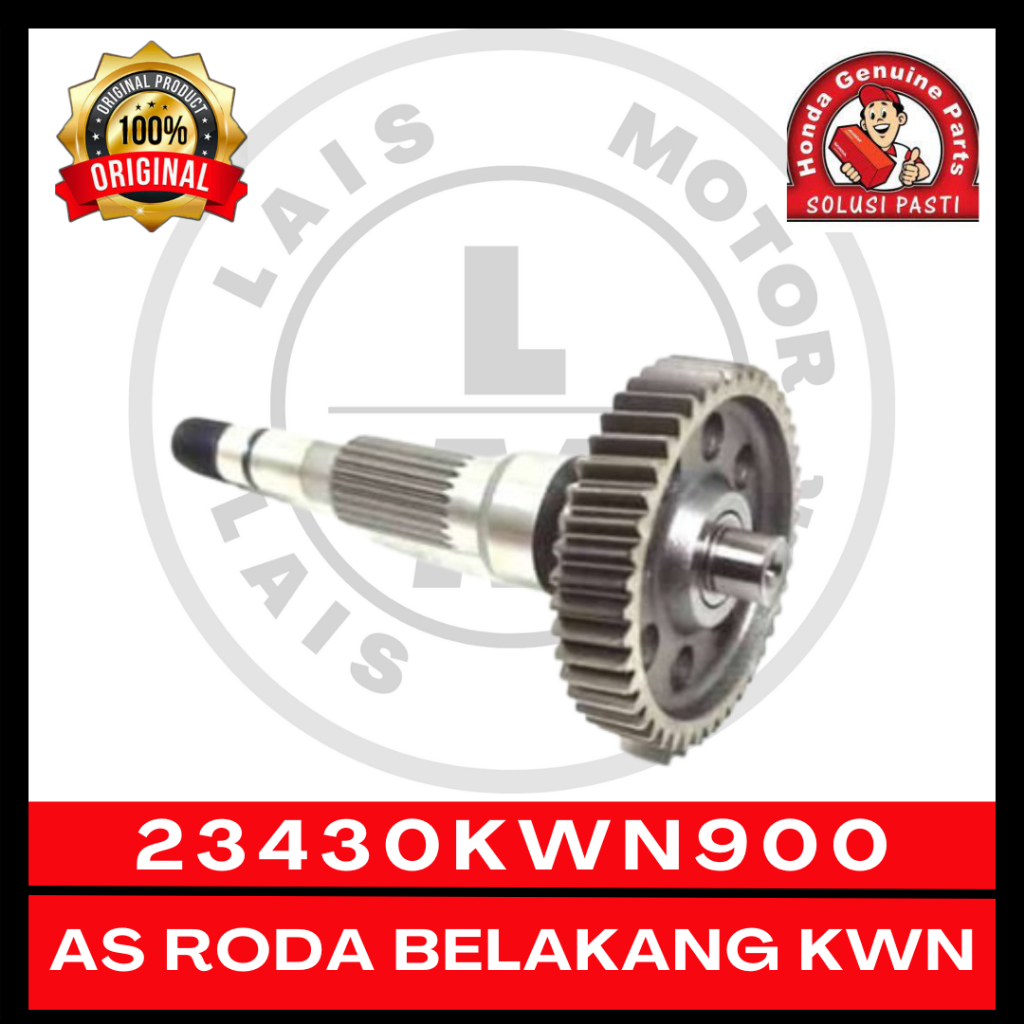 As Roda Belakang KWN PCX 125 CBU 23430KWN900 Original AHM Asli Thailand