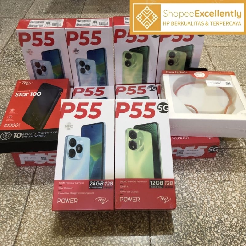 ITEL P55 5G | ITEL P55 4G 8/128GB NEW SEGEL GARANSI RESMI