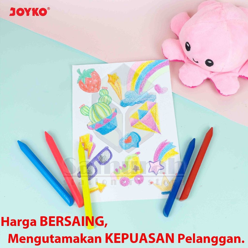 

Clean Crayon CLCR AC 24 Colors / Krayon Bersih 24 Warna Dapat Dihapus / Erasable Crayon CLCR-AC-24 W