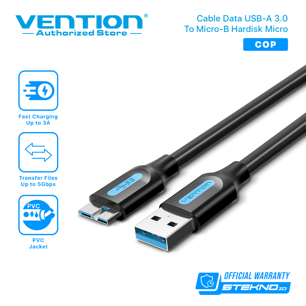 Vention Kabel Data USB 3.0 AM Micro B Hardisk Micro Usb High Quality