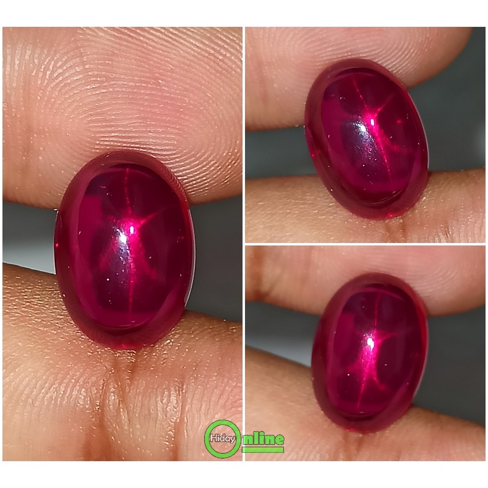 BATU PERMATA MERAH SIAM STAR BANGKOK 9 MOHS