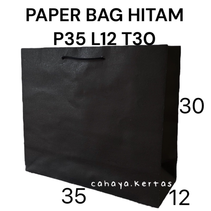 

Paper bag hitam 35 x 30 shopping bag hitam P35 L12 T30