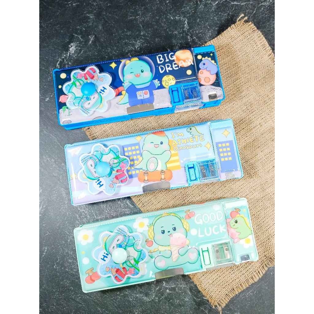 

(PCS) KP MAGNET XPM 556-3 KINCIR / KOTAK PENSIL MAGNET DINOSAURUS KINCIR