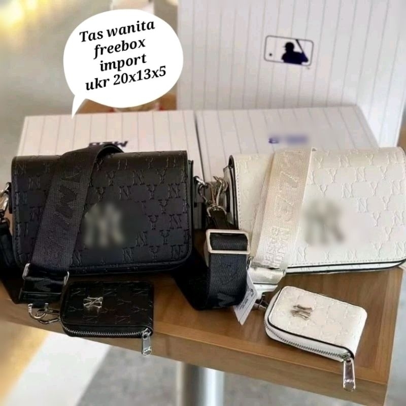 Tas selempang MLB korea bag premium free box