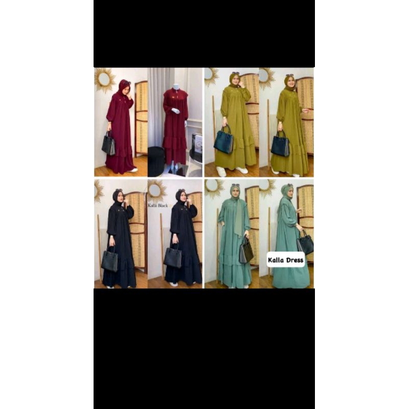 GAMIS RUMBAI BAHAN CRINKLE PREMIUM