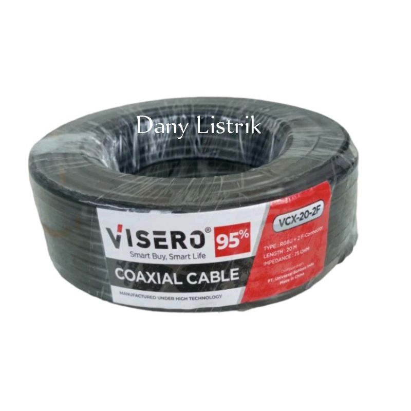 Kabel Parabola/ Kabel Antena/ antena coaxial cable TV visero RG6U