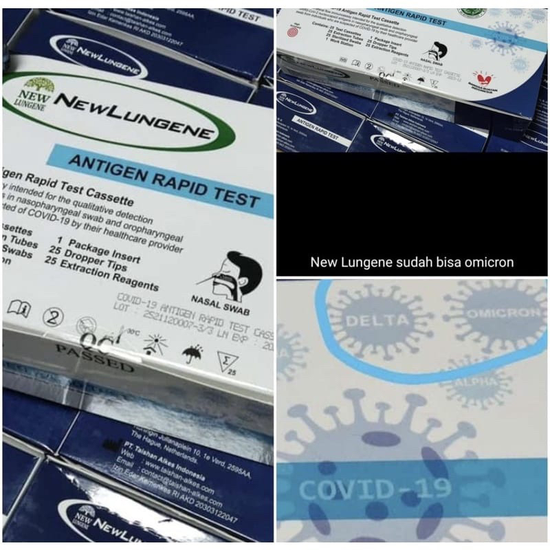 New Lungene Swab antigen box isi 25