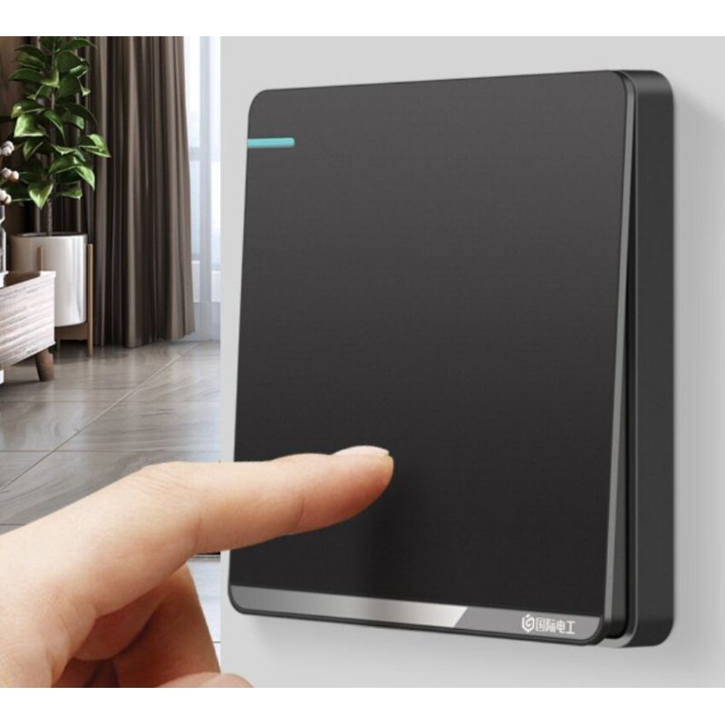 sakelar lampu/saklar listrik/saklar rumah hitam 1/2/3 gang way