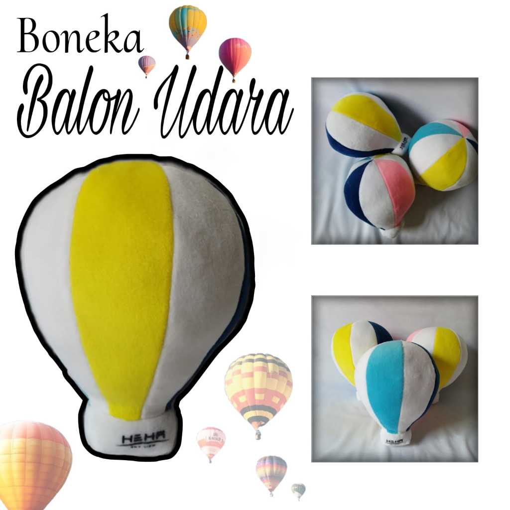 Souvenir Boneka Balon Udara HEHA Request Nama / Balon Udara Hiasan Dinding Ruang Tamu Kamar