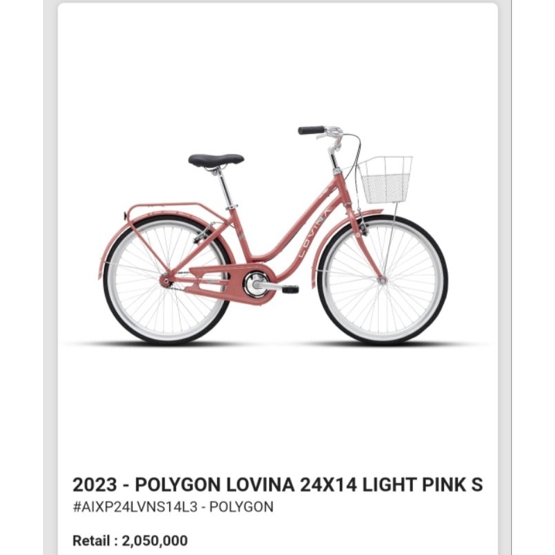 polygon lovina 24 citybike/sepeda mini 24"