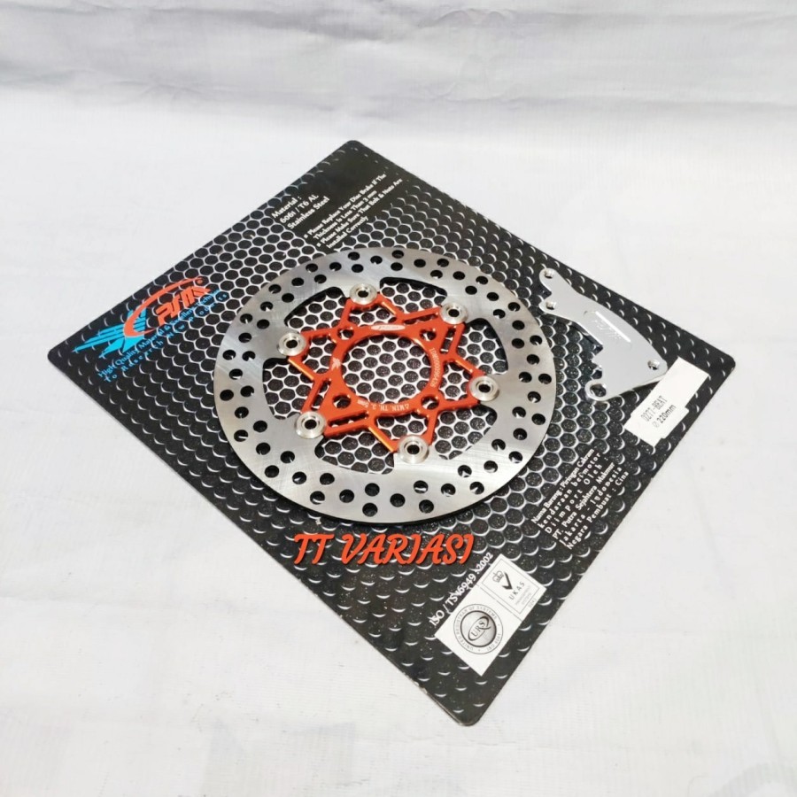 Disc Piringan Cakram Depan Beat - Vario 125 - Scoopy PSM 220MM - ORANGE