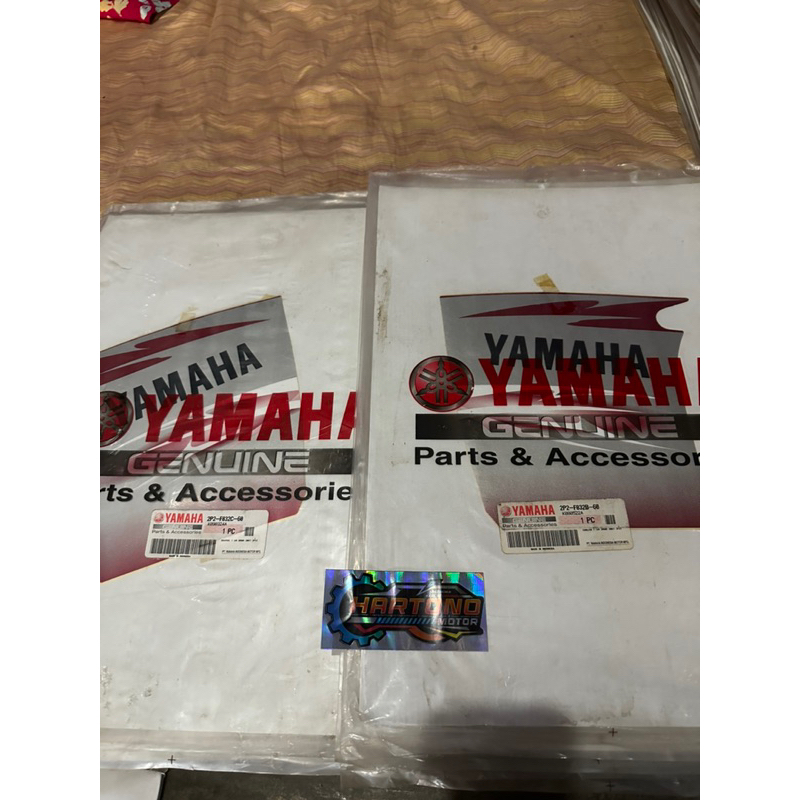 striping jupiter z burhan original merah silver sayap kuar bawah