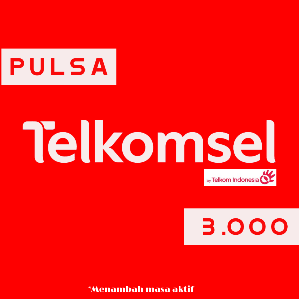 Pulsa Telkomsel 3000 Pulsa Reguler Menambah Masa Aktif