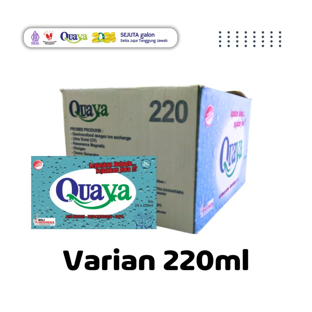 

Air minum Quaya 220 ml 1 karton