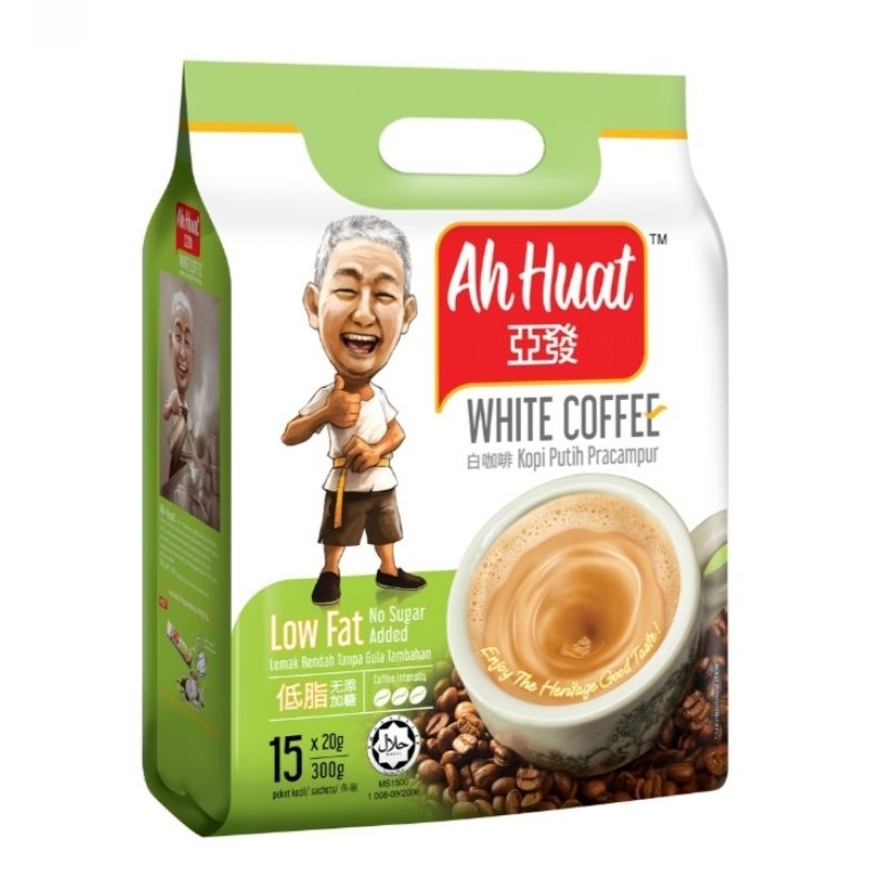 

AH HUAT White Coffee Low Fat No Sugar Added - 1 Sachet (20 gr)