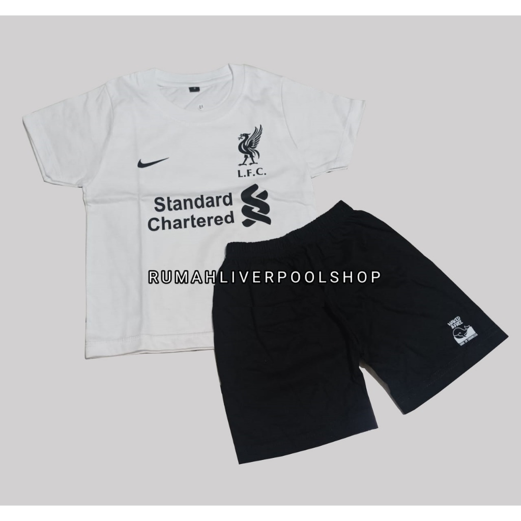 Setelan Kaos Jersey Bola Anak Liverpol LFC YNWA Away | 1 - 3 th
