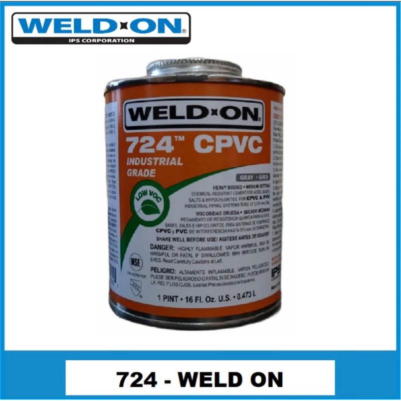 

Weld on 724 CPVC Industrial Grade