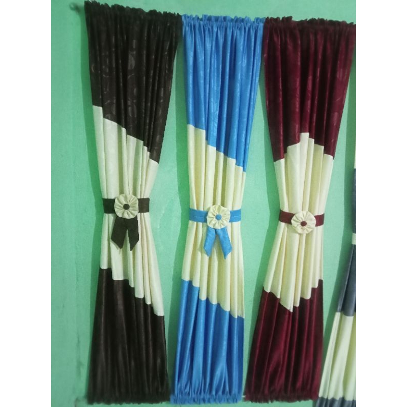 gorden/hordeng kupu kupu ikat vita tengah antik. unik minimalis