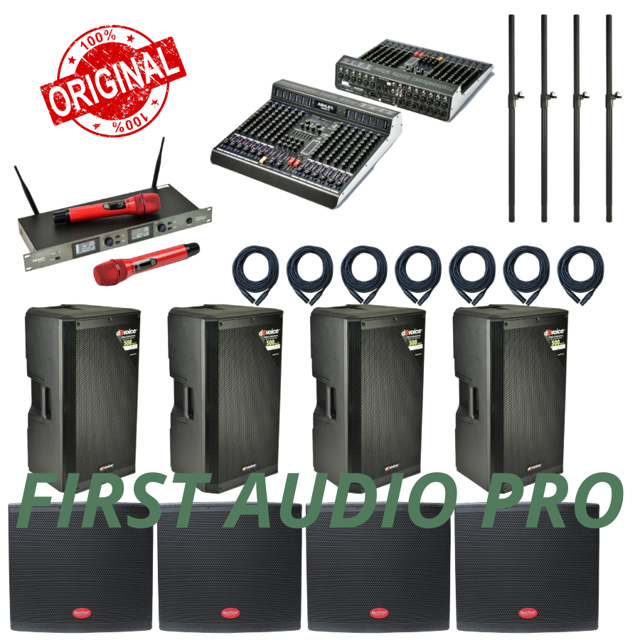 Paket 15 akustik soundsystem dbvoice + subwoofer baretone sw18 Original