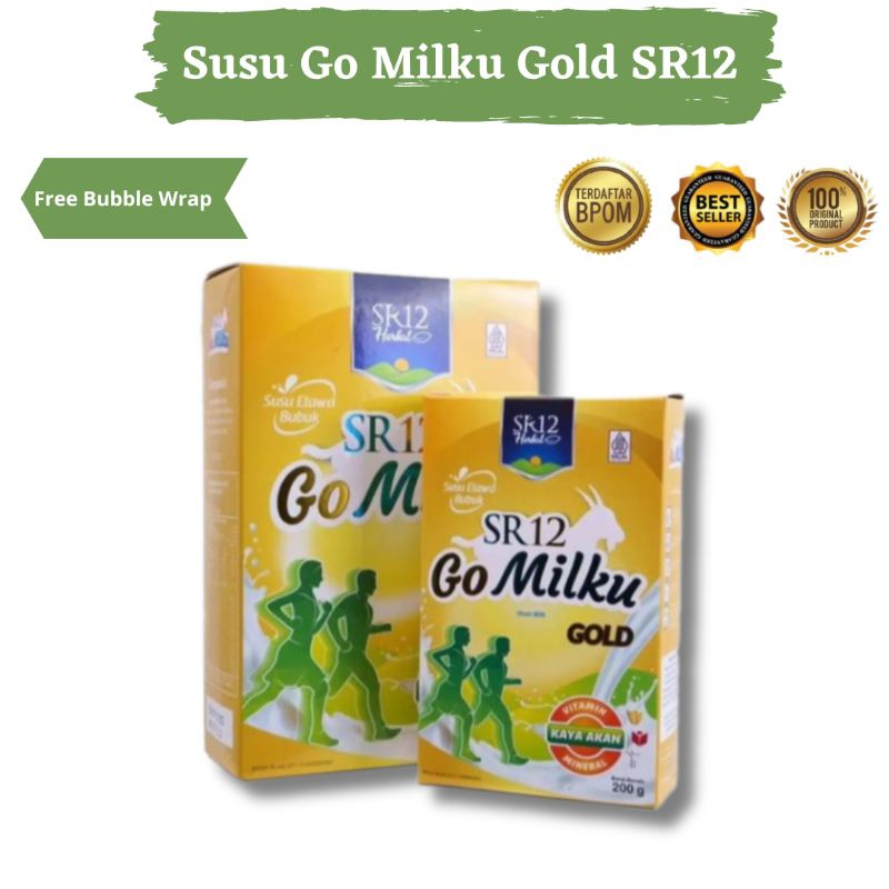 

Gomilku Gold SR12 Go Milku Susu Kambing Khusus Lansia