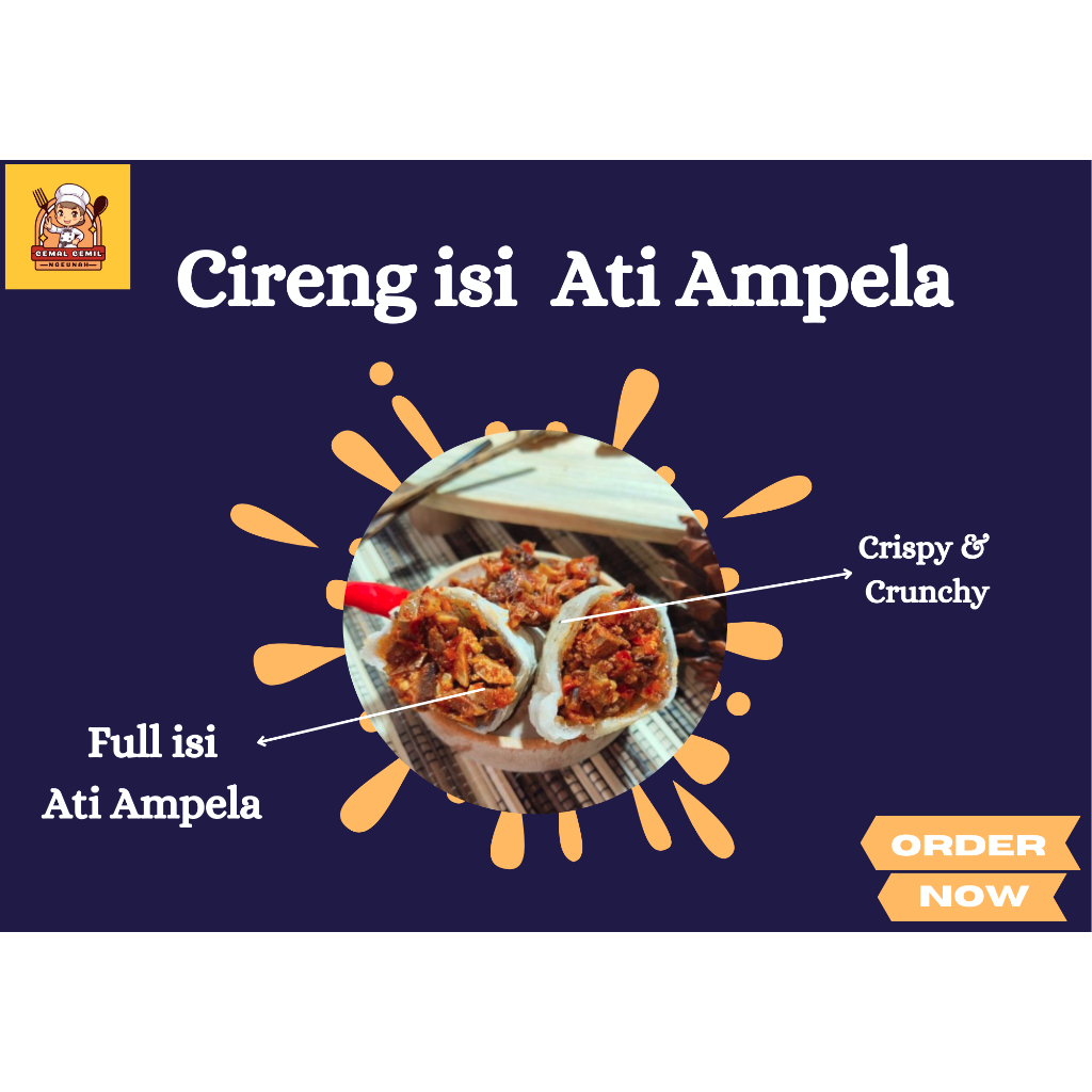 

CIRENG ISI ATI AMPELA NGEUNAH SUPER PEDAS - BAHAN HIGIENIS DAN MURAH - CEMAL CEMIL NGEUNAH