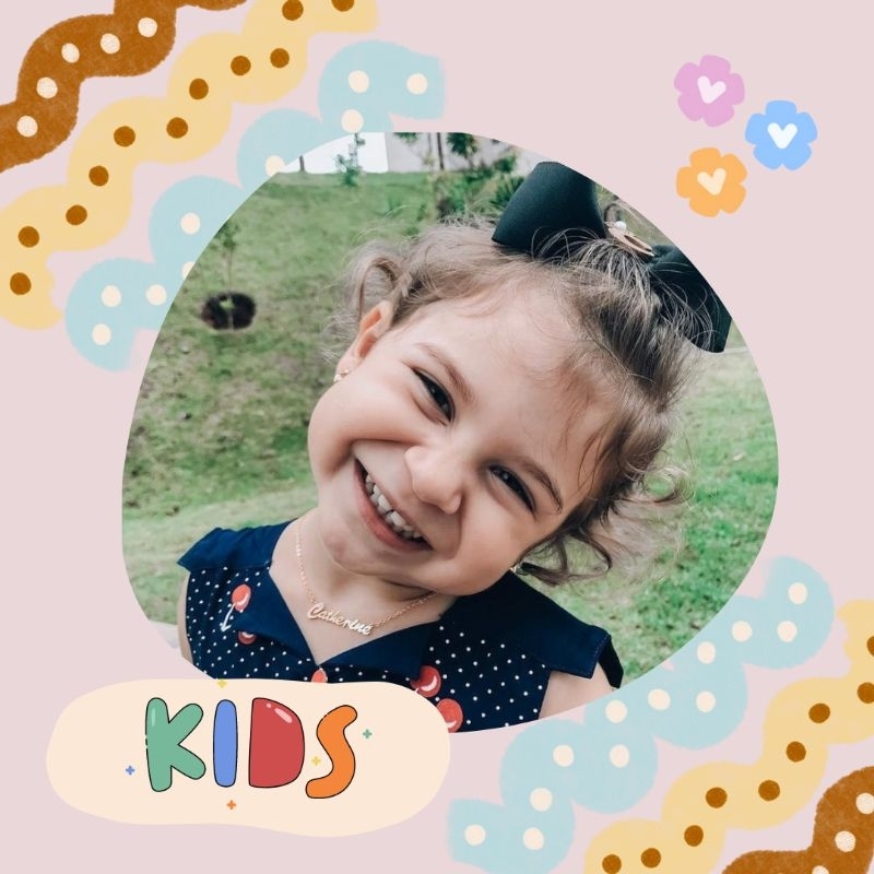 Kalung nama anak lapis emas