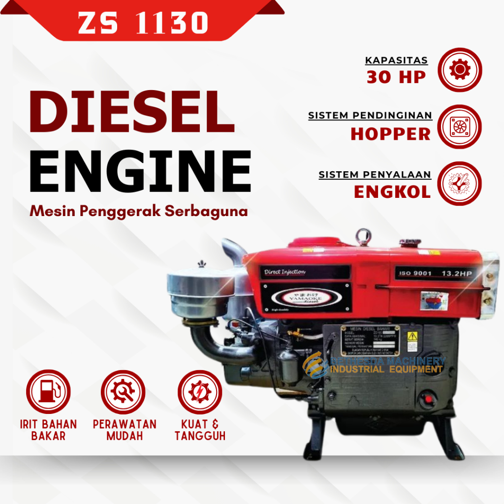 Yamaoke ZS1130 Diesel Engine 30 PK 30 Hp ZS-1130