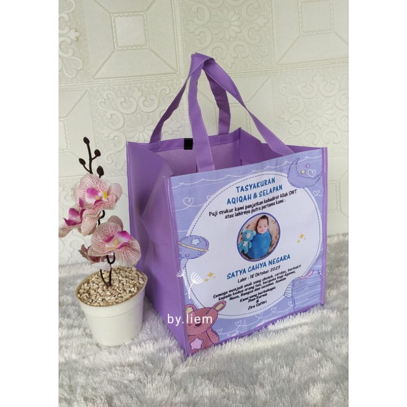 

Tas Kehamilan Aqiqah Kematian Ulang Tahun Pernikahan Berkat Tahlil Goodiebag