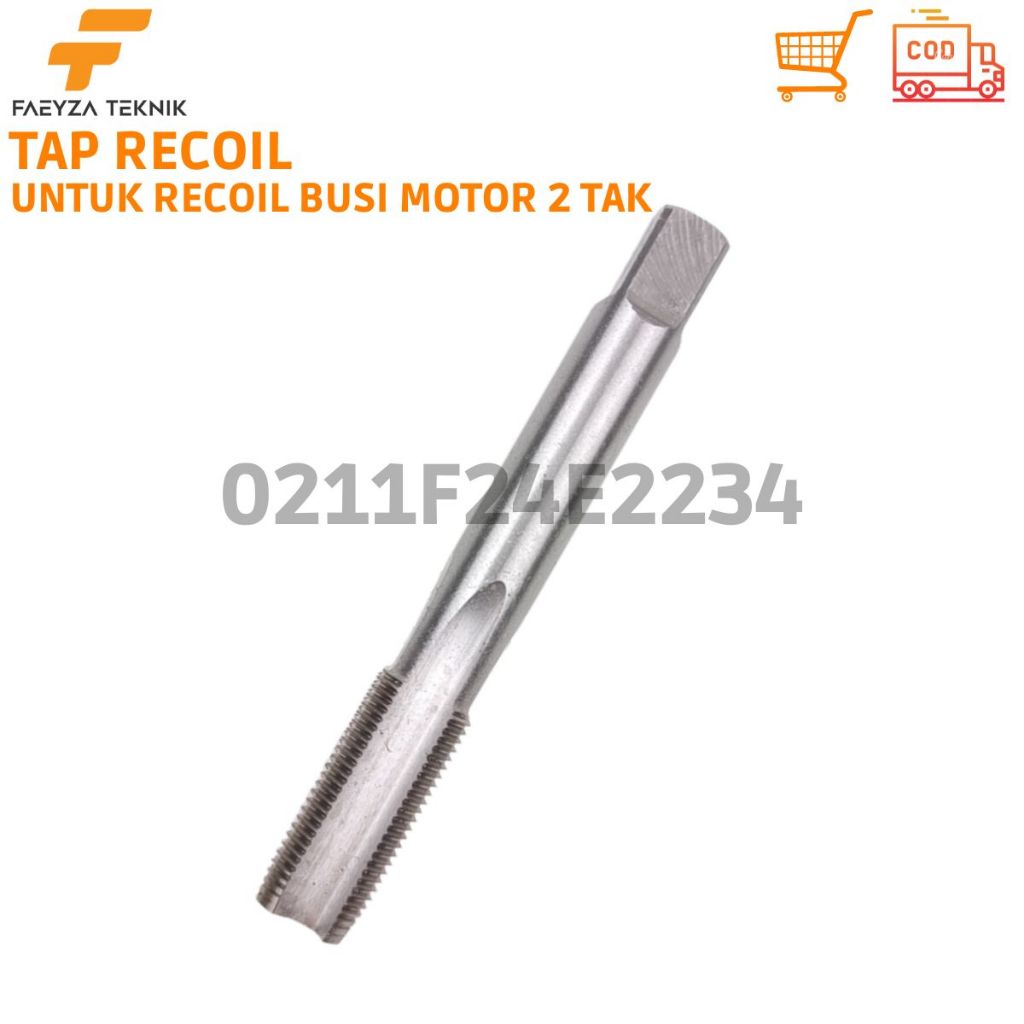 Hand Tap Recoil Busi Motor 2Tak Tap Khusus Untuk Recoil Helicoil