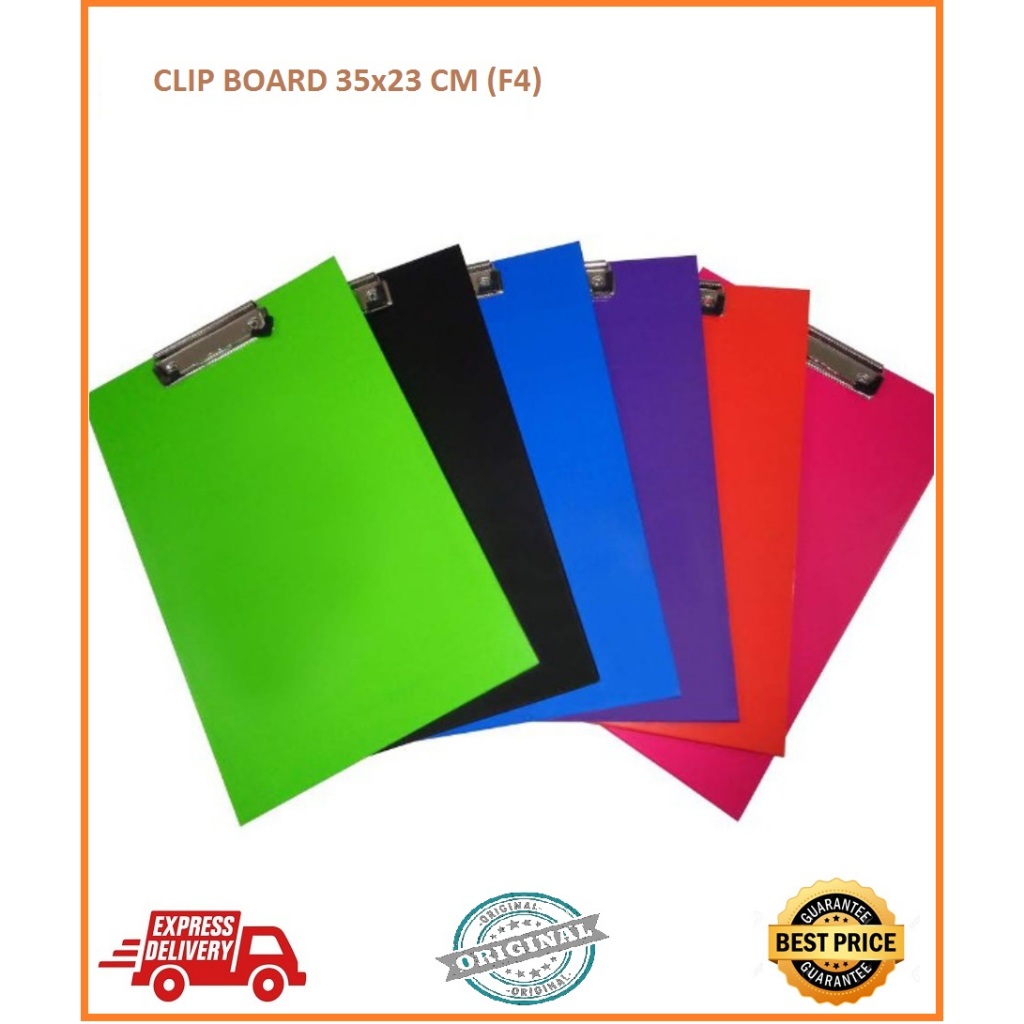 

CLIP BOARD / PAPAN JALAN / PAPAN UJIAN FORTE 35 x 23 CM (F4)