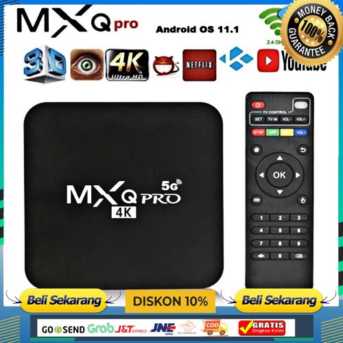 Android tv box MXQ pro 4K -5G tv Box Android 10.1os RAM 8GB ROM 128GB STB 4K Smart Tv Box PREMIUM