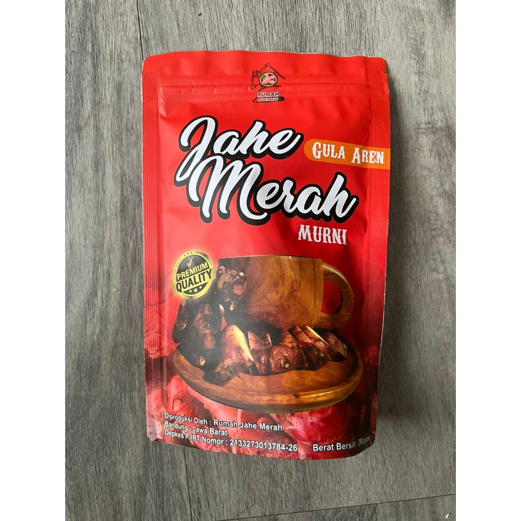 

Herbal Serbuk Jahe Merah Murni Original & Gula Aren 200 Gram