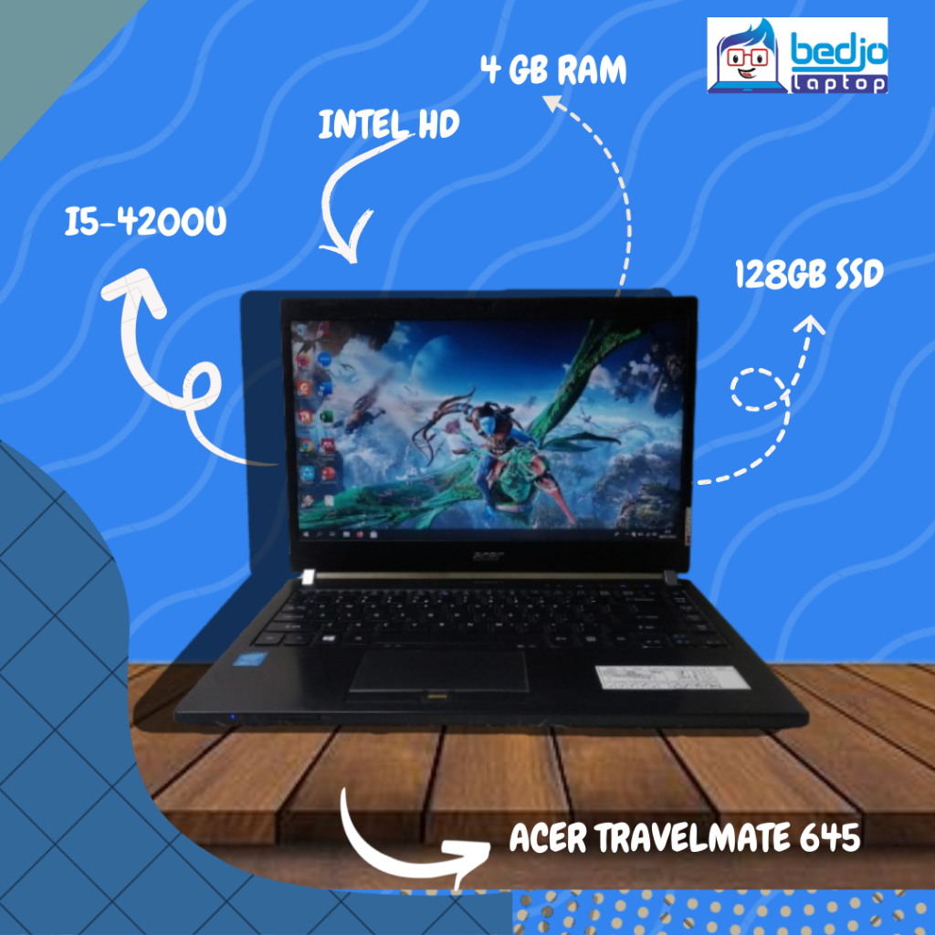 Laptop Acer Travelmate 645, Core i5-4200U, Laptop Acer, Laptop Acer Core i5, Laptop Acer Bekas Berkualitas, Laptop Acer Bekas, Laptop Acer Intel Core i5