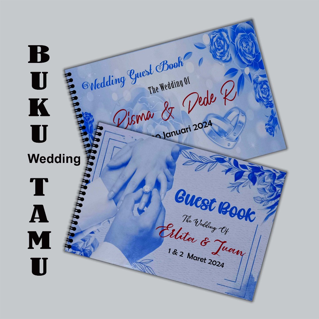 

Buku Tamu Undangan Penikahan GUEST BOOK Bisa Pake Nama, Isi 320 nama