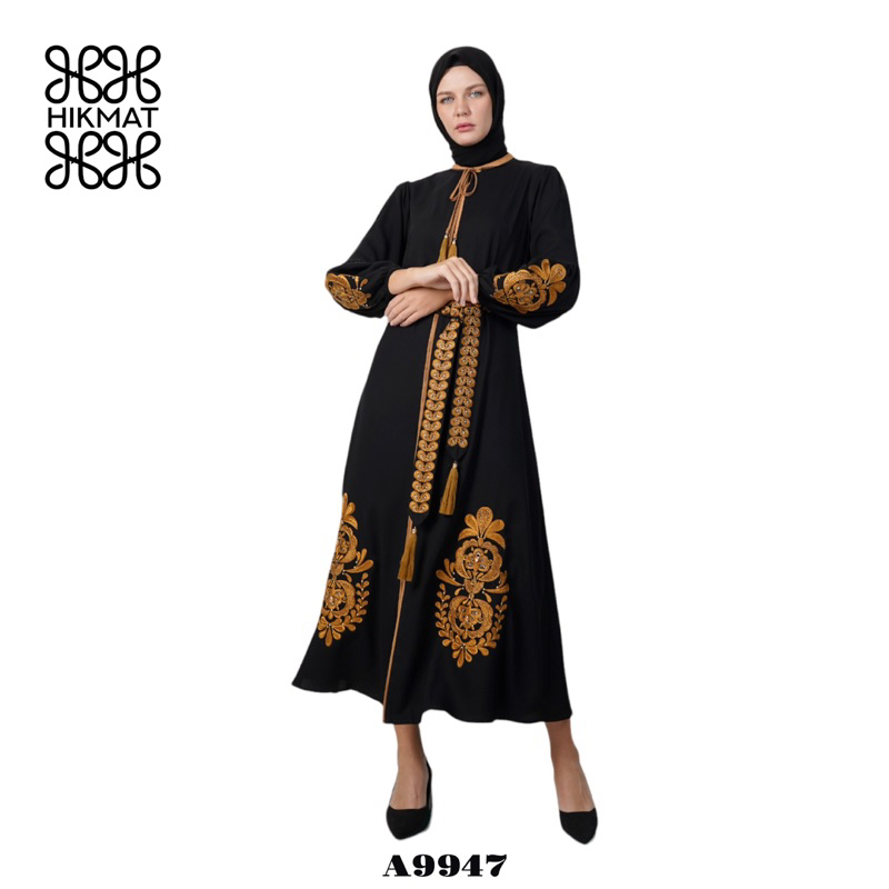 ABAYA HIKMAT FASHION ORIGINAL A9947