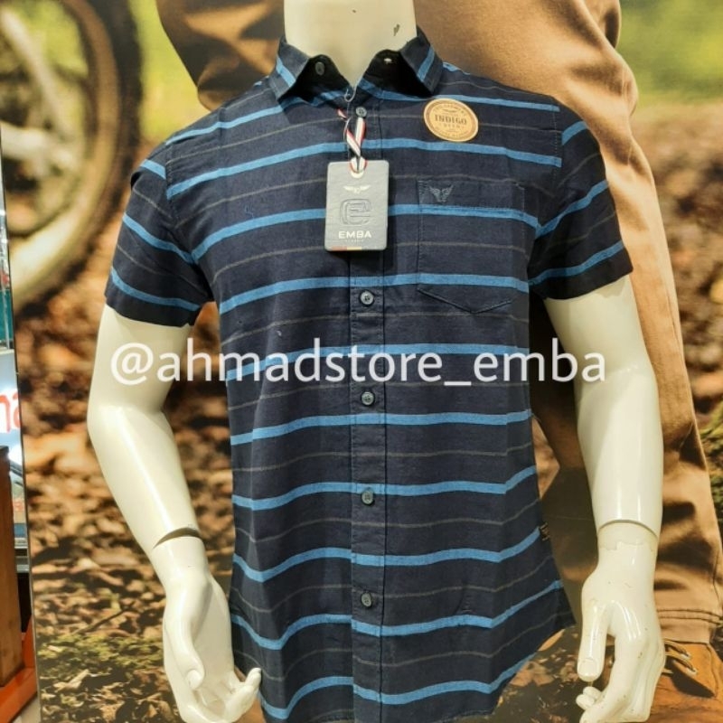 Kemeja emba classic kemeja emba cassual kemeja bahan katun kemeja lengan pendek kemeja emba mall sho