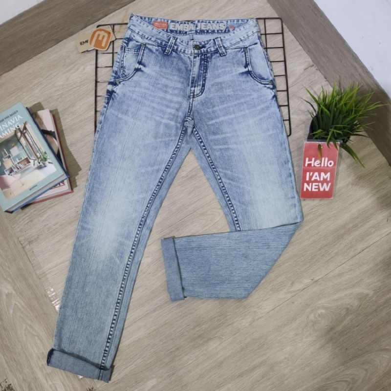 celana jeans emba pria original (616-20801-54) REGULAR NON STRETCH