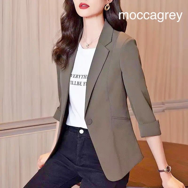 Side Pocket Blazer Elbow sleeve