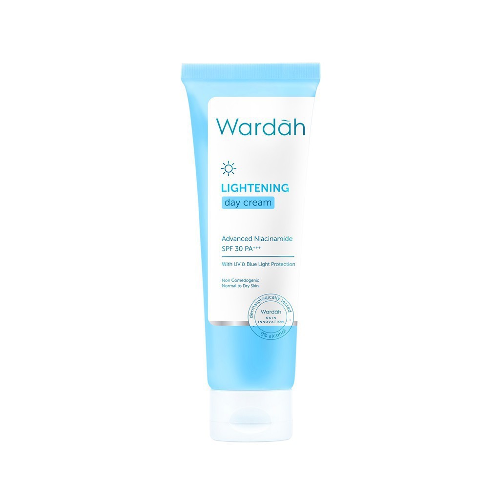 Wardah Lightening Day Cream Advanced Niacinamide SPF 30 PA+++ - Pelembab Kulit Normal Berminyak