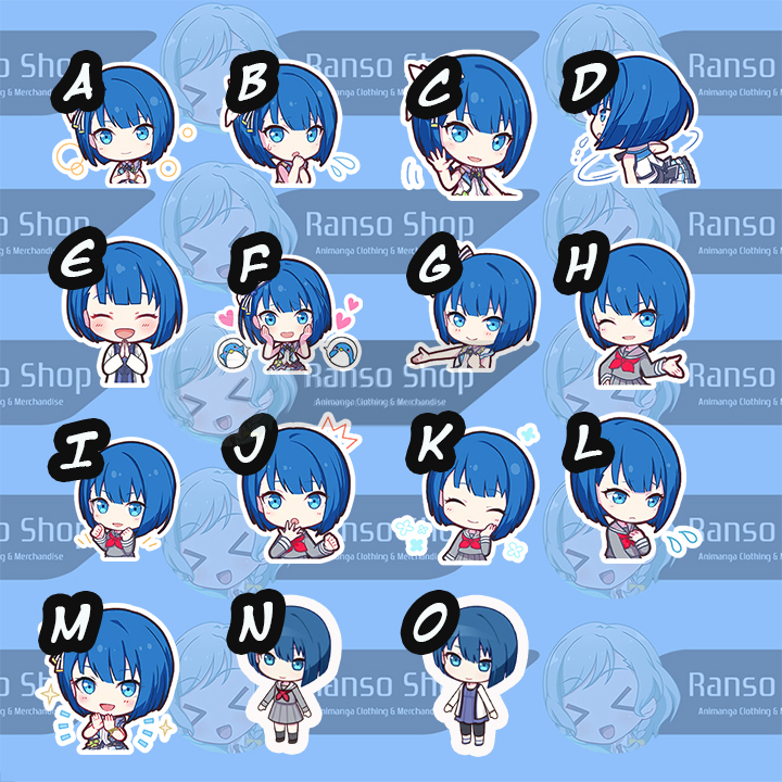 Sticker Project Sekai Haruka Chibi | Stiker Vinyl Satuan Kiritani Haruka Chibi Waifu | Stiker Glossy