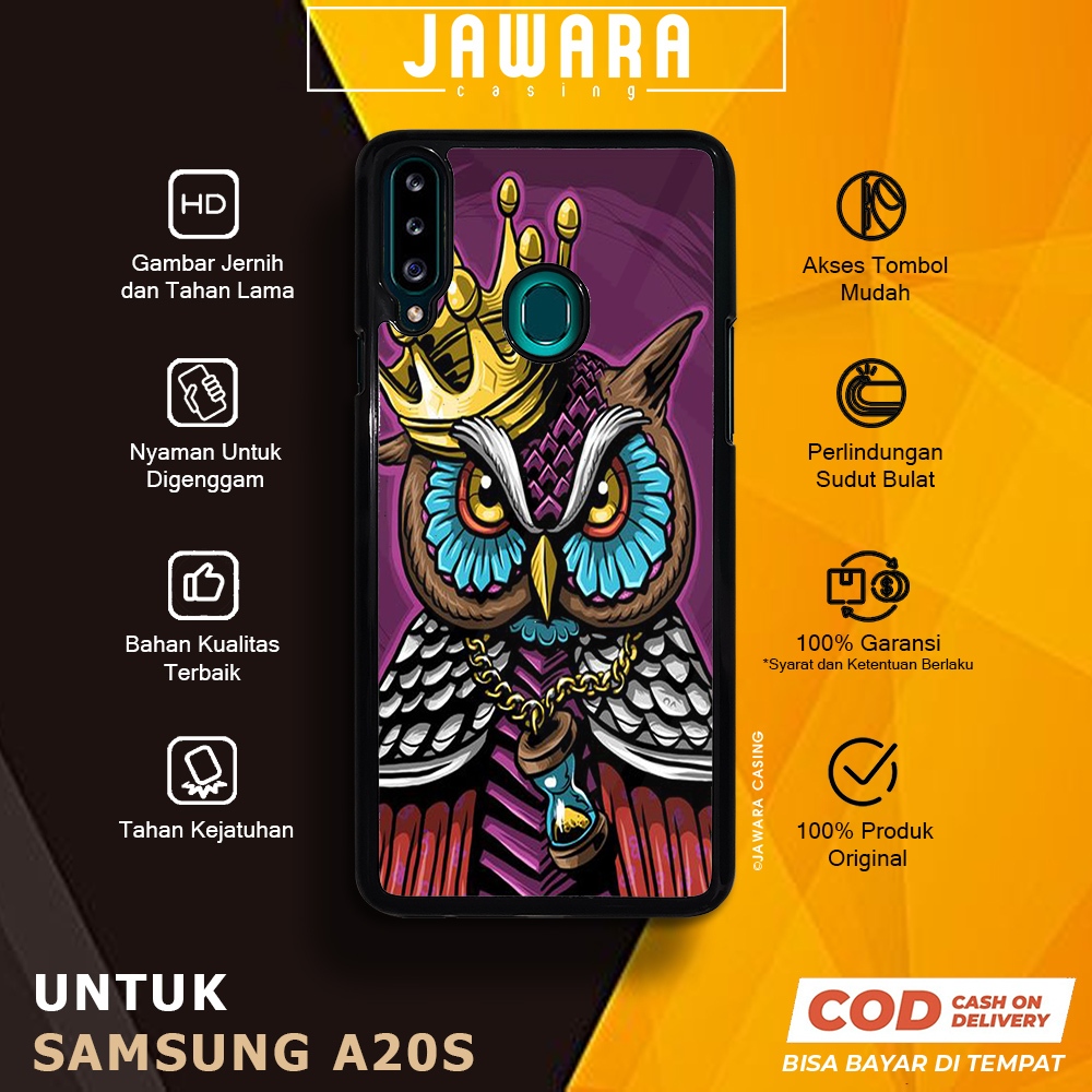 Samsung Case A20S Casing Samsung A20S [OWL] Premium Glossy Case Hp Samsung Jawara Casing Hp Samsung 