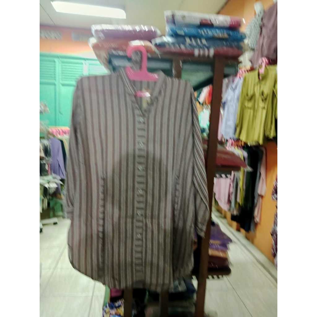 ATASAN LONG TUNIK DEWASA MOTIF SALUR