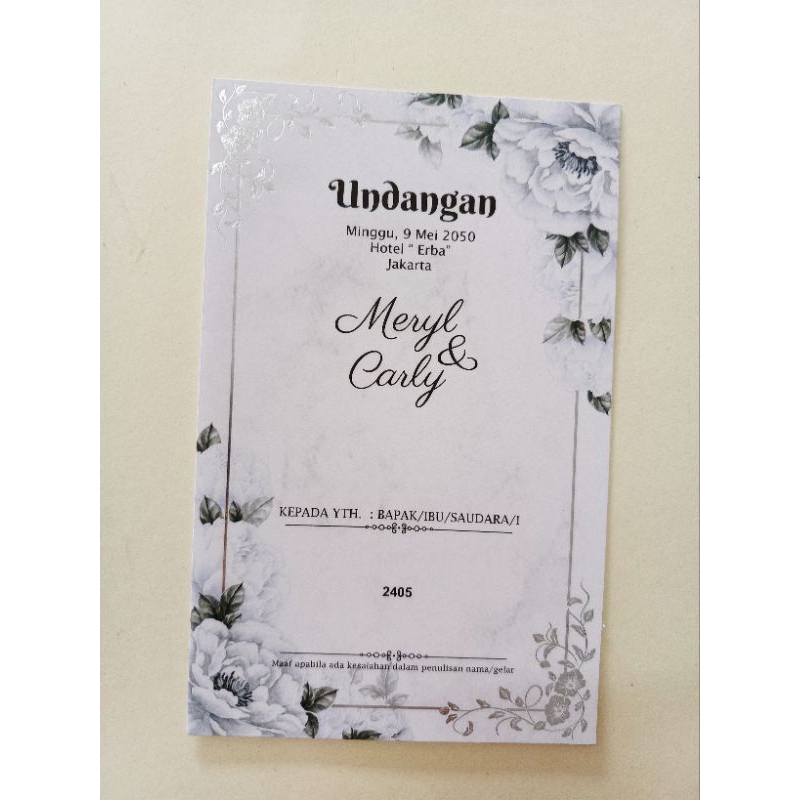 Undangan Erba 2405 BACA DESKRIPSI
