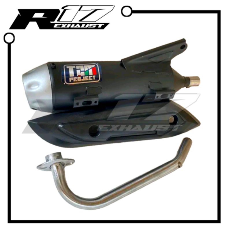 Knalpot Copy TZM PROJECT Suara Bas adem PCX 150 Lokal Vario 125 / 150 Old LED 2014-2017 Vario 125 / 