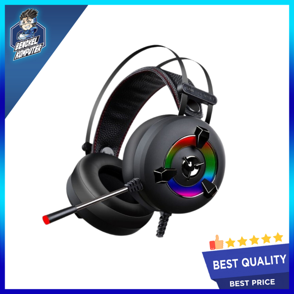 HEADSET GAMING IMPERION HS-G46 STEEL RGB USB