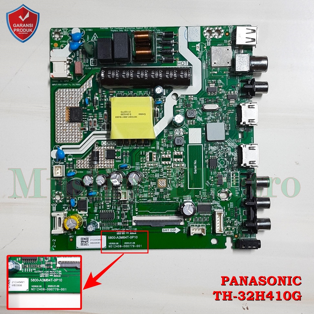 Mainboard LED TV Panasonic TH-32H410G 32H410G 32H410